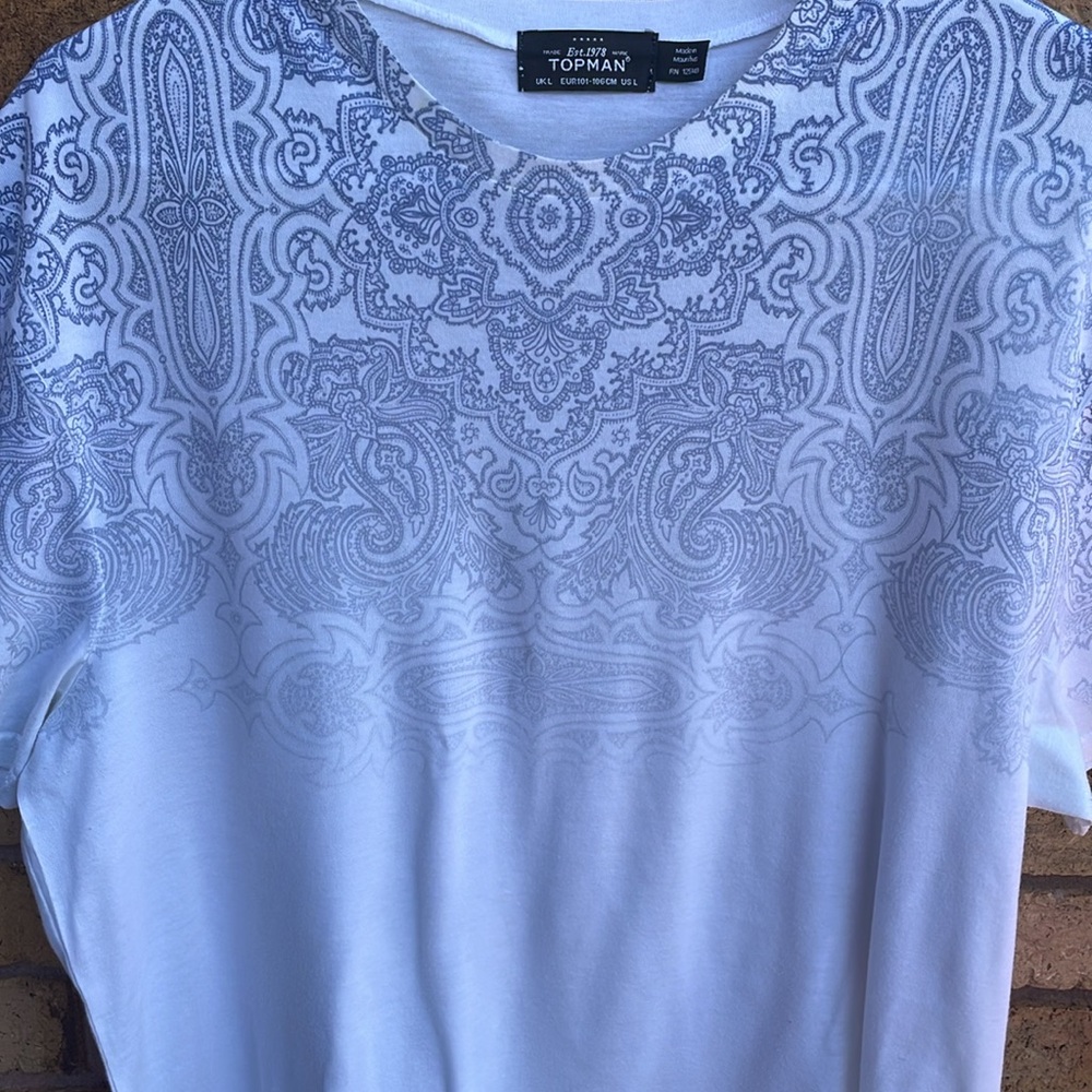 TopMan Ombre Print T-shirt - Picture 5 of 10